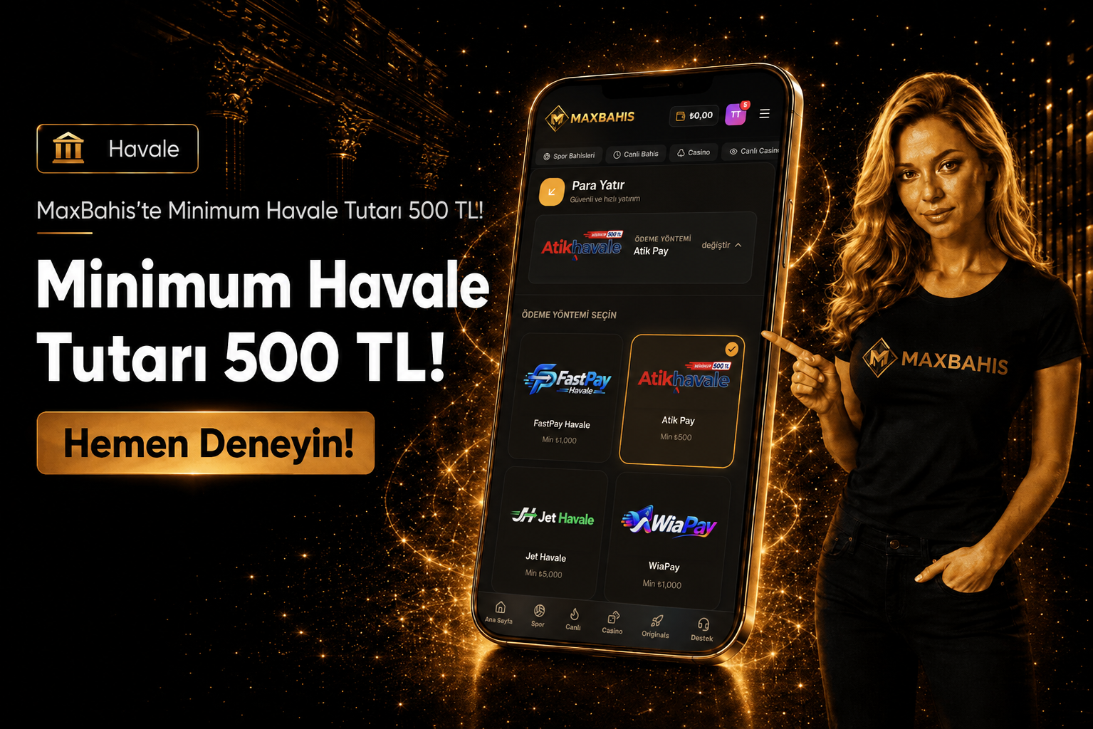 500 TL Havale